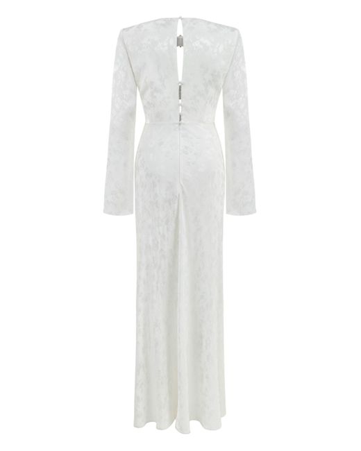 Nocturne White Cut-out Long Dress