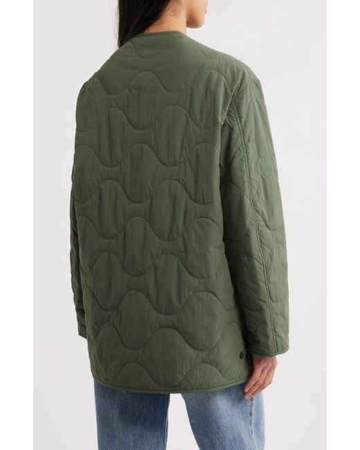 Save The Duck Green Bubble Water Repellent Quilted Jacket