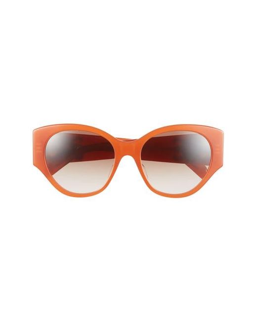 Céline Red Maxi Triomphe 55Mm Butterfly Sunglasses