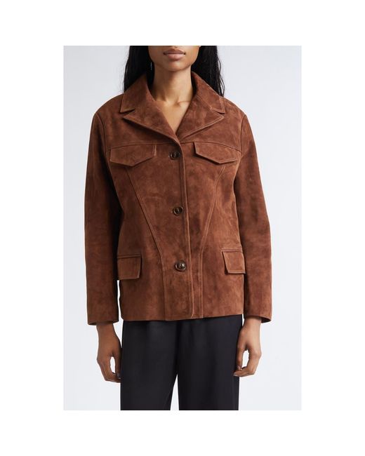 Siedres Brown Asean Suede Jacket