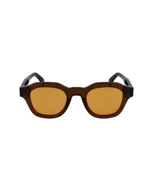 Paul Smith Brown Lyford 48Mm Small Modified Rectangular Sunglasses