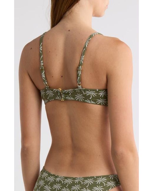 Lemlem Green Asha Bikini Top