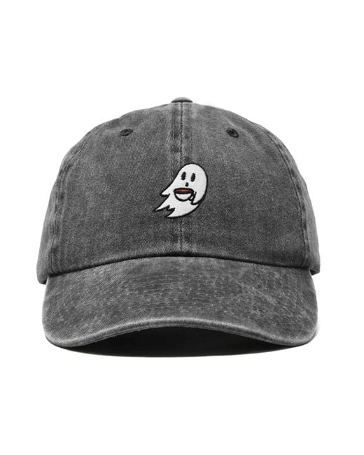 Alix Gray Coffee Ghost Embroidered Hat