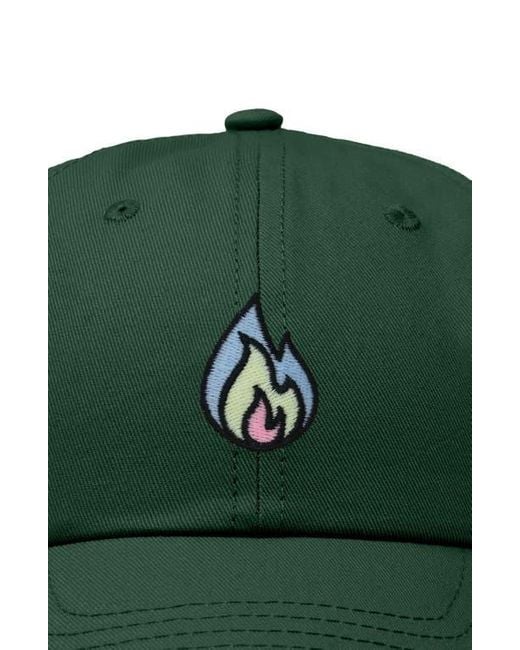 Alix Green Fire Dad Hat for men