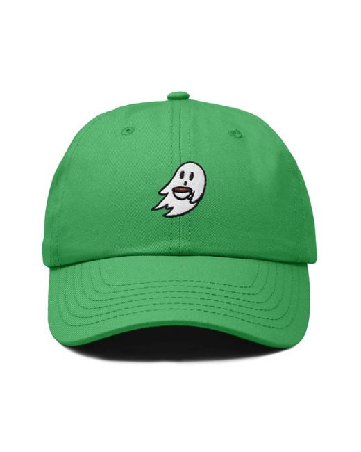 Alix Green Coffee Ghost Embroidered Hat