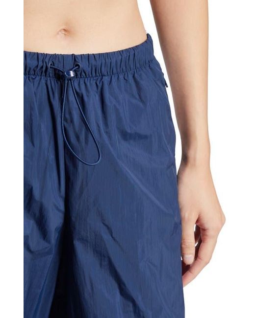 Adidas Blue Adicolor Lifestyle 3-Stripes Wide Leg Woven Pants