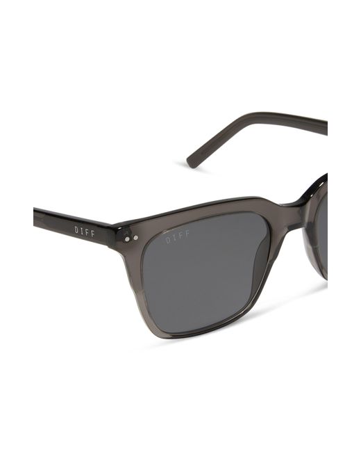 DIFF Gray Billie Xl 54mm Polarized Square Sunglasses for men