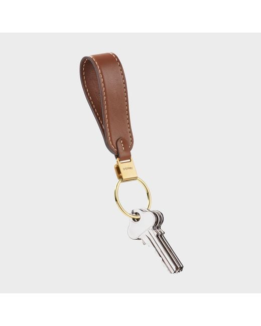 Orbitkey Metallic Leather Loop Keychain
