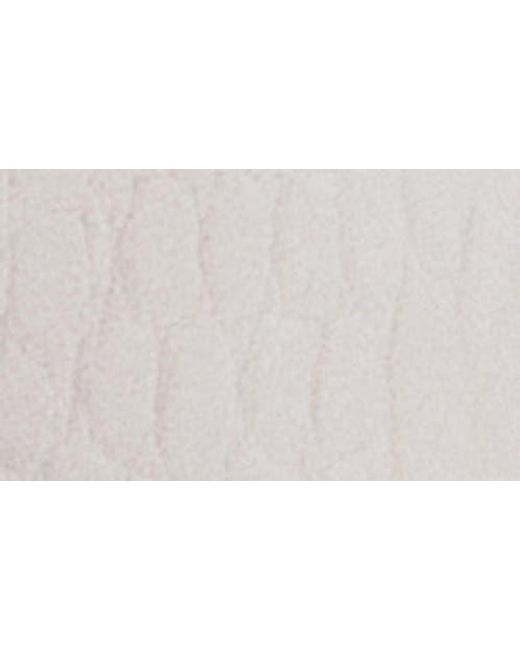 Mango White Crocodile Print Faux Leather Belt