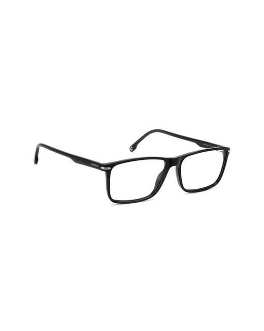 Carrera Black 57Mm Rectangular Optical Glasses for men