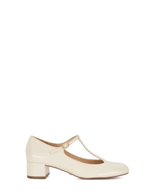 Dune Natural Believable T-Strap Pump