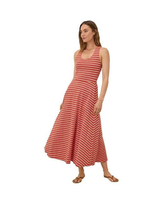 Pact Organic Cotton Fit & Flare Open Back Maxi Dress in Red | Lyst Pact Organic Cotton Fit & Flare Open Back Maxi Dress in Red | Lyst