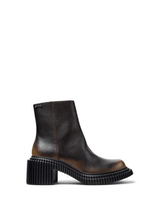 Camper Black Pix London Zip Boot