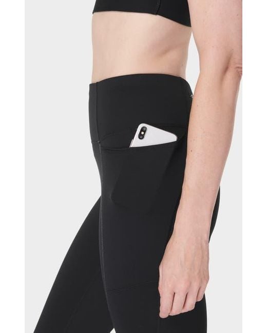 Sweaty Betty Blue Therma Boost Pocketed 7/8 Running Leggings