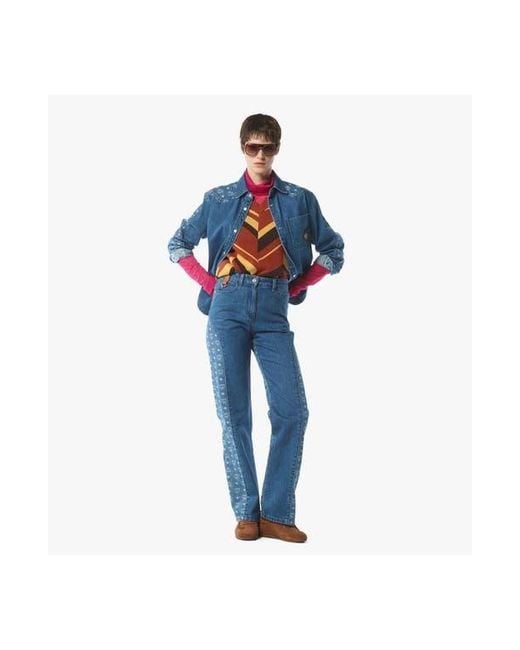 MCM Blue Monogram Jacket