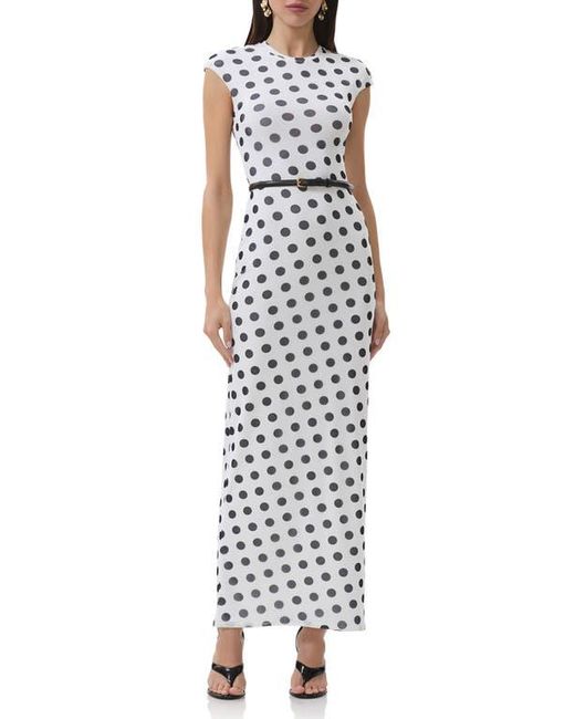 AFRM Multicolor Cody Print Cap Sleeve Mesh Maxi Dress