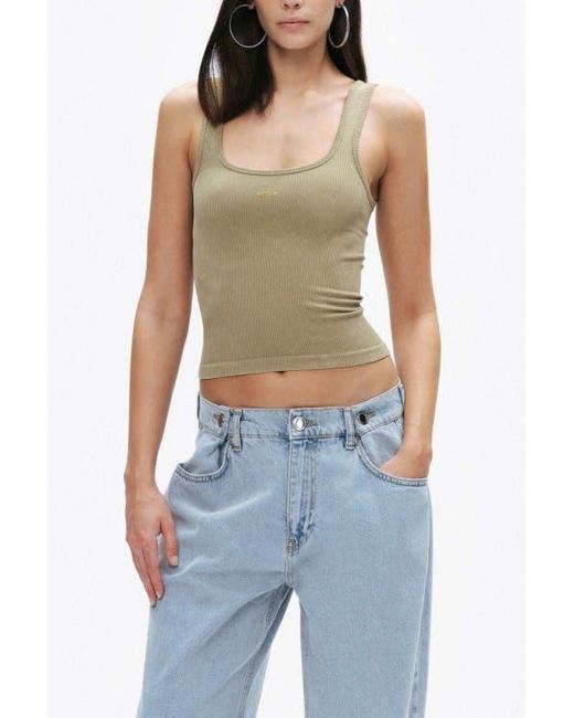 Nocturne Blue Printed Detail Crop Top