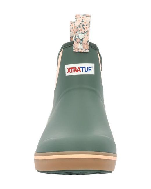 XtraTuf Green 6-Inch Ankle Deck Boot