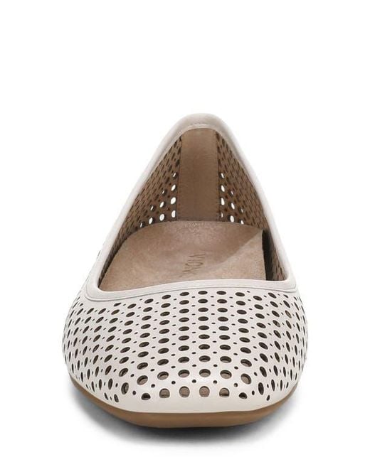 Vionic White Orinda Perforated Ballet Flat