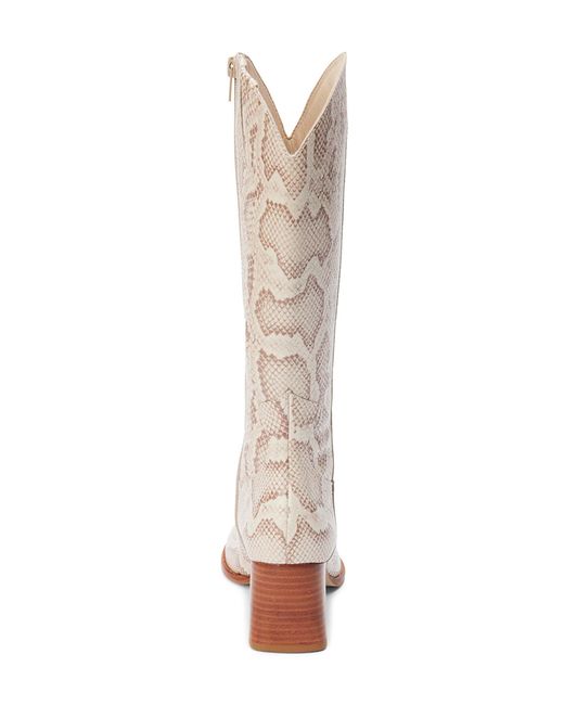 Matisse White Addison Pointed Toe Western Boot