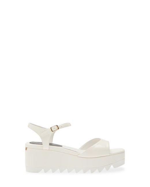 Stella McCartney White Elyse Platform Sandal