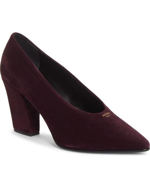Prada Purple Pointed Toe Pump