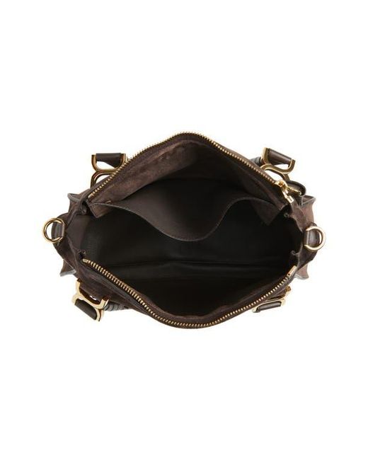 Chloé Brown Medium Marcie Suede Satchel