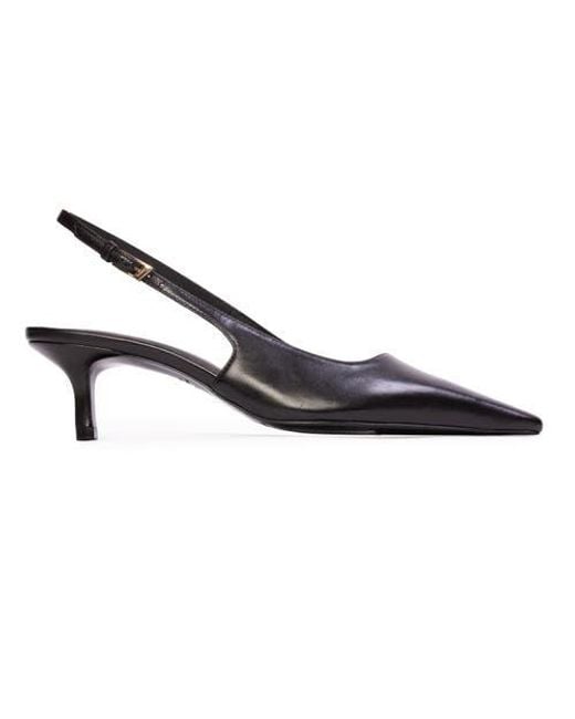 Black Suede Studio Metallic Lainey 50 Pump