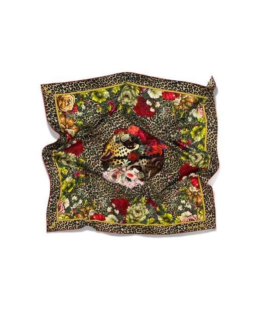 Henelle Green Large Silk Scarf