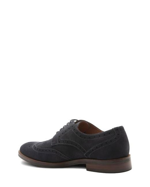 Gordon Rush Black Concord Wingtip Derby for men