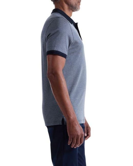 Bugatchi Blue Mercerized Cotton Polo for men