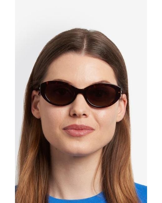 Kate Spade Black Caeley 52Mm Oval Sunglasses