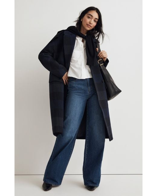 Madewell Super Wide Leg Jeans in Blue | Lyst