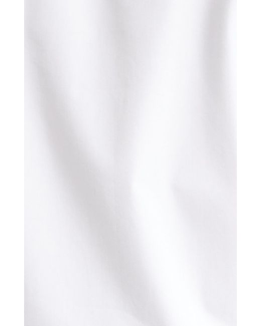 Alexander McQueen White Harness Fold Print Cotton Poplin Button-up Shirt for men
