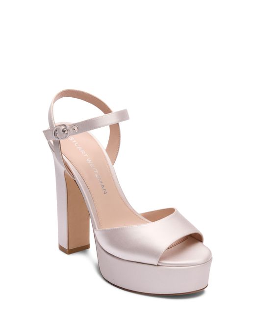 Stuart Weitzman Pink Reade Platform Sandal