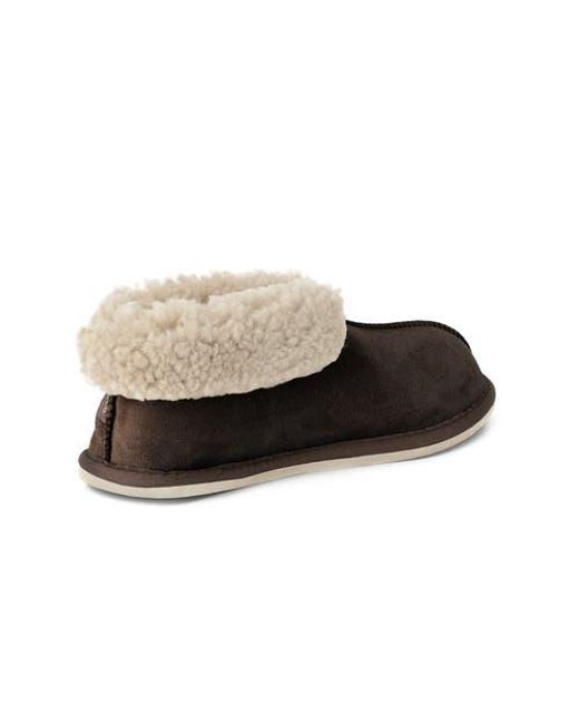 Celtic & Co. Brown Ladies' Shearling Bootee Slippers