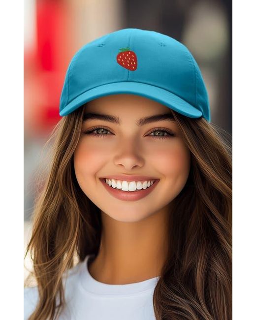 Alix Blue Strawberry Hat