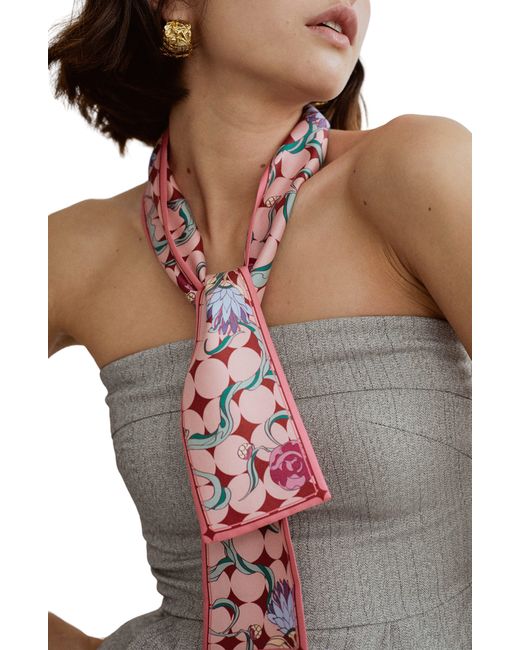 Lost Pattern Brown Dream Silk Scarf