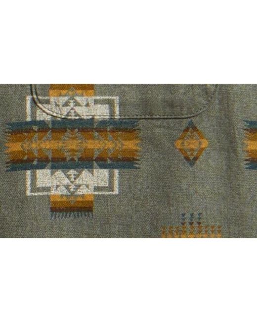 Pendleton Green Tanner Twill Button-Up Shirt for men
