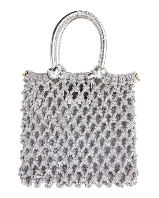 Clare V. Metallic Bianca Handbag