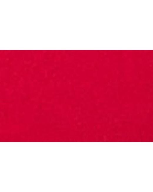Edikted Red Maxeen Shiny Ruched Tube Top