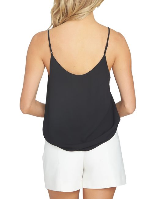 black chiffon camisole