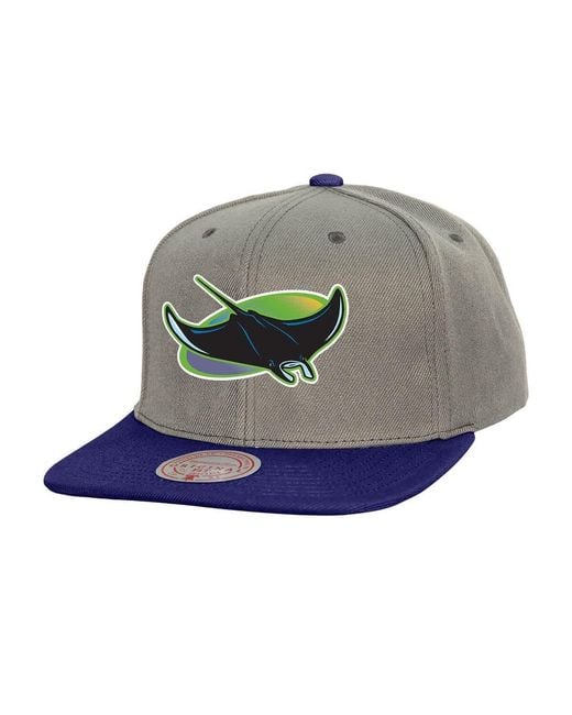 Mitchell & Ness Green Tampa Bay Rays Cooperstown Collection Basic Flip Snapback Hat for men
