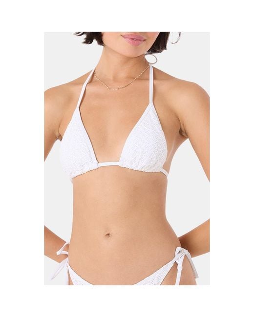 Roxy Blue Mini Tiki Triangle Bikini Top