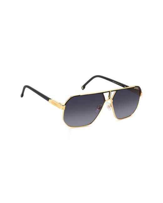 Carrera Blue 62mm Oversize Navigator Sunglasses for men