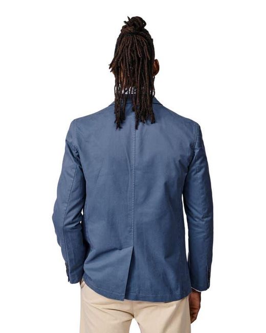 aubi Blue Mareham Patch Pocket Blazer for men