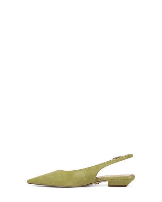 Sam Edelman Green Netty Slingback Pointed Toe Flat