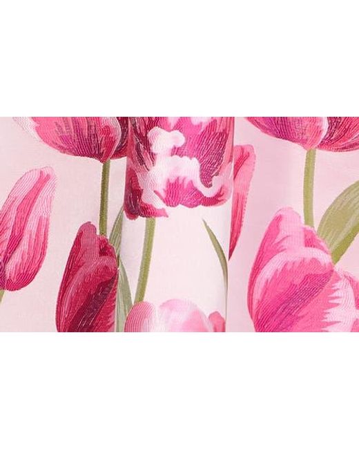 Kay Unger Pink Farryn Fit & Flare Cocktail Dress