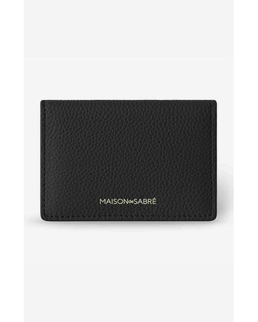 Maison De Sabre Black Leather Card Case
