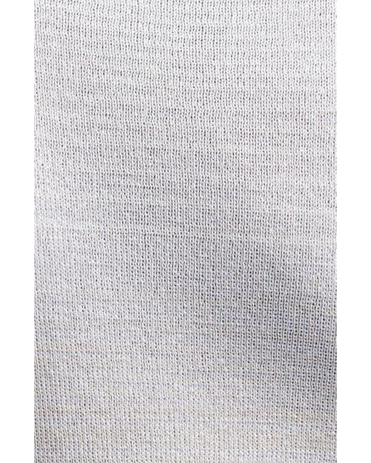 Missoni White Ombré Stripe Long Sleeve Turtleneck Mini Sweater Dress